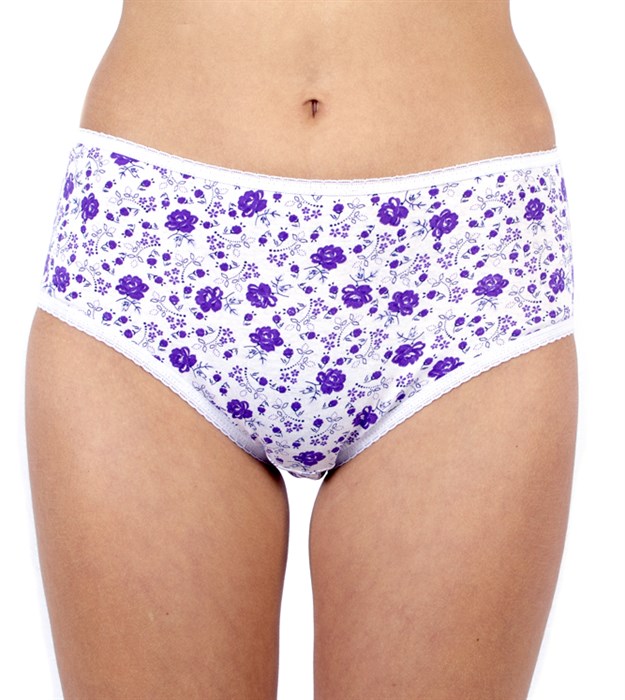 257ХР 1112 Трусы женские КРАСНАЯ ВЕТКА, слипы, хлопок, высокие, с рисунком - фото 786761