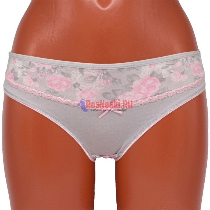 83557 Комплект женских трусов NICOLETTA, слипы, хлопок, с рисунком - фото 786860