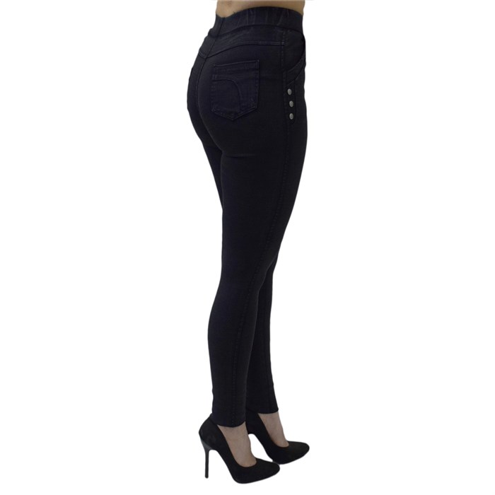 Л1101 Лосины женские ЛУНА, хлопок с бамбуком, джеггинсы с карманами - фото 786905