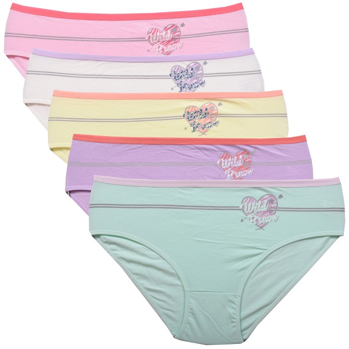 28275 Комплект женских трусов NICOLETTA, слипы, хлопок, с рисунком - фото 786914