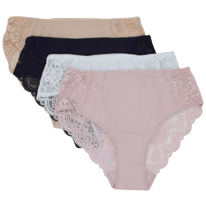 3907 Трусы женские YIBILI, слипы, полиамид, с кружевом - фото 787020