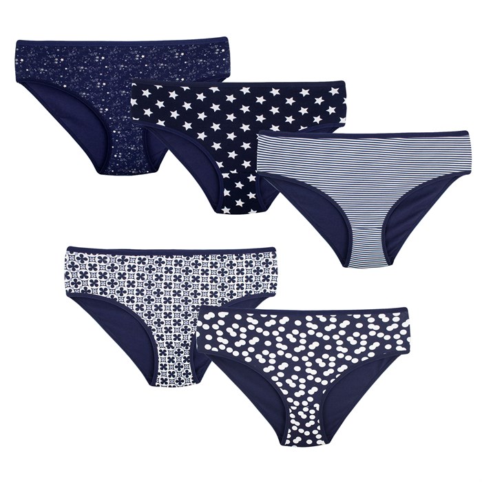 124198 Комплект женских трусов NICOLETTA, слипы, хлопок, с рисунком - фото 787029