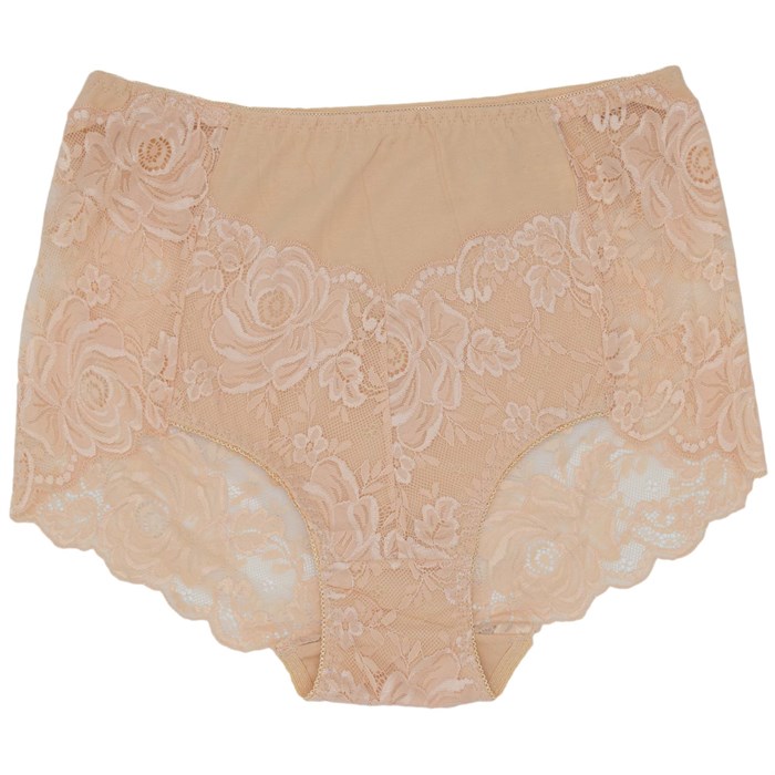 8059 Трусы женские AIYITU, слипы, хлопок, с кружевом, высокая посадка - фото 787066