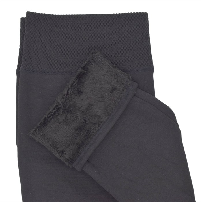 A143 Лосины женские ЛАСТОЧКА, бесшовные, с мехом внутри, широкая резинка - фото 787082