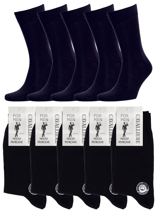 С 330/1 Носки мужские RUSOCKS "Cavalliere" (Кавалер), гладкие, с эластаном - фото 787197