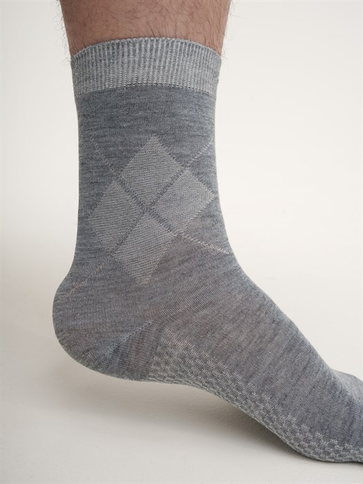 520 Носки мужские БАЙВЭЙ, хлопок, с массажным эффектом - фото 787374