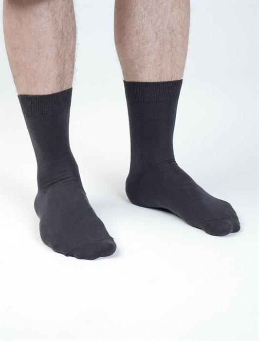 С 330/1 Носки мужские RUSOCKS "Cavalliere" (Кавалер), гладкие, с эластаном - фото 787481