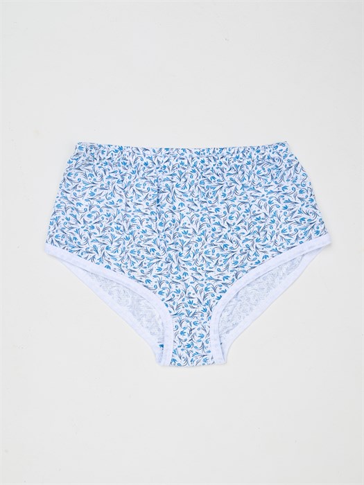 Трусы женские бабушкины, жатка, хлопок, с принтом - фото 787559