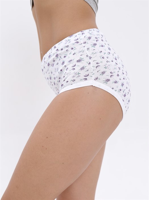 Трусы женские АМТЕКС, хлопок (хб - 100%), кулирка, в цветочек - фото 787688
