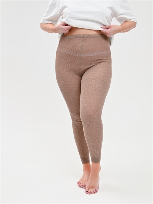 С-23 Рейтузы женские ДЕЛИКА, хлопок, ажурные, на резинке - фото 787735