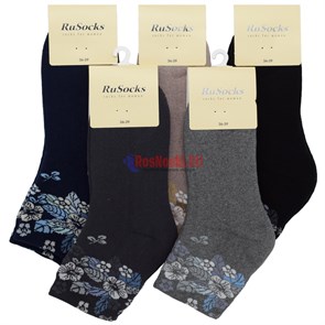 Ж 2337 Носки женские RUSOCKS, на зиму, хлопок, махровые внутри