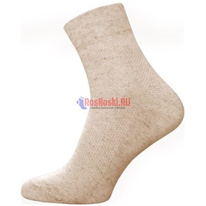 2612-034 Носки мужские БРЕСТСКИЕ, &amp;quot;Linen&amp;quot;, лён, средней длины, однотонные