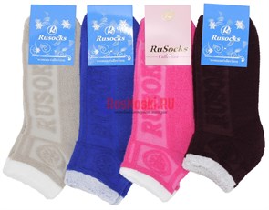 Ж 1215 Носки женские RUSOCKS, теплые, короткие, махровые снаружи