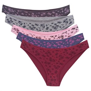 113219 Комплект женских трусов NICOLETTA, слипы, хлопок, с рисунком