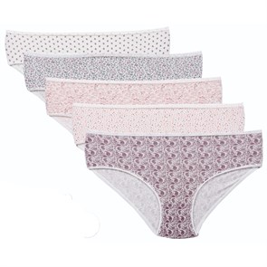 28212 Комплект женских трусов NICOLETTA, слипы, хлопок, с рисунком