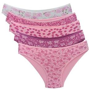 113202 Комплект женских трусов NICOLETTA, слипы, хлопок, с рисунком