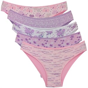 113201 Комплект женских трусов NICOLETTA, слипы, хлопок, с рисунком