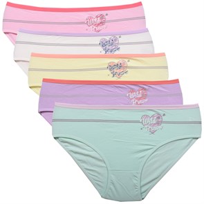 28275 Комплект женских трусов NICOLETTA, слипы, хлопок, с рисунком