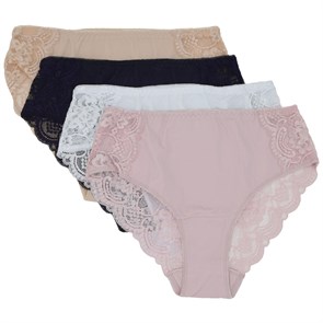 3907 Трусы женские YIBILI, слипы, полиамид, с кружевом