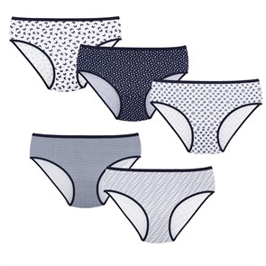 28367 Комплект женских трусов NICOLETTA, слипы, хлопок, с рисунком