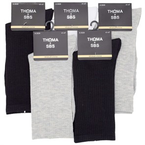 А3029 Набор носков мужских THOMA, хлопок, однотонные, высокие