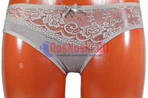 63214 Комплект женских трусов NICOLETTA, слипы, хлопок, с кружевной вставкой