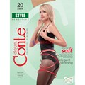 Колготки женские CONTE ELEGANT Style 20, с утягивающими ажурными трусиками - фото 233977