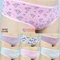 24732 Набор женских трусов NICOLETTA, слипы, хлопок, с рисунком, неделька - фото 381868