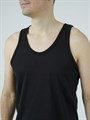 Майка мужская АМТЕКС, хлопок (хб - 100%), однотонная, тонкие лямки - фото 785713