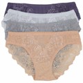 8071 Трусы женские AIYITU, слипы, хлопок, с кружевом - фото 787076